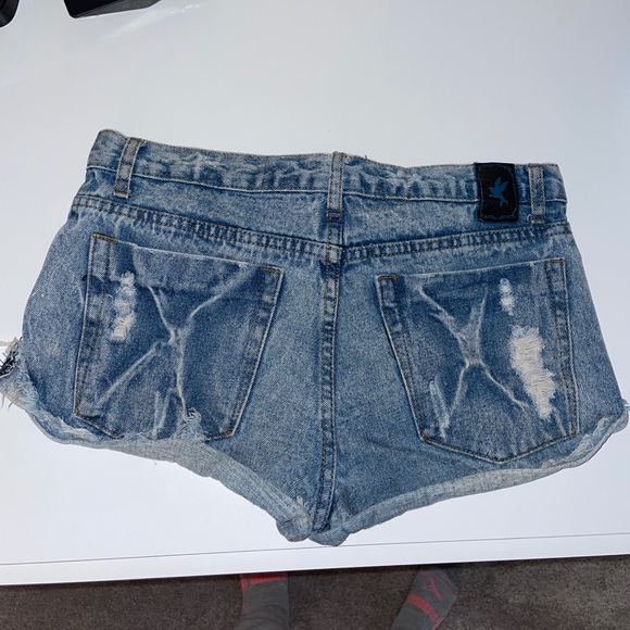 One Teaspoon Blue Jean Shorts - Picture 4 of 6